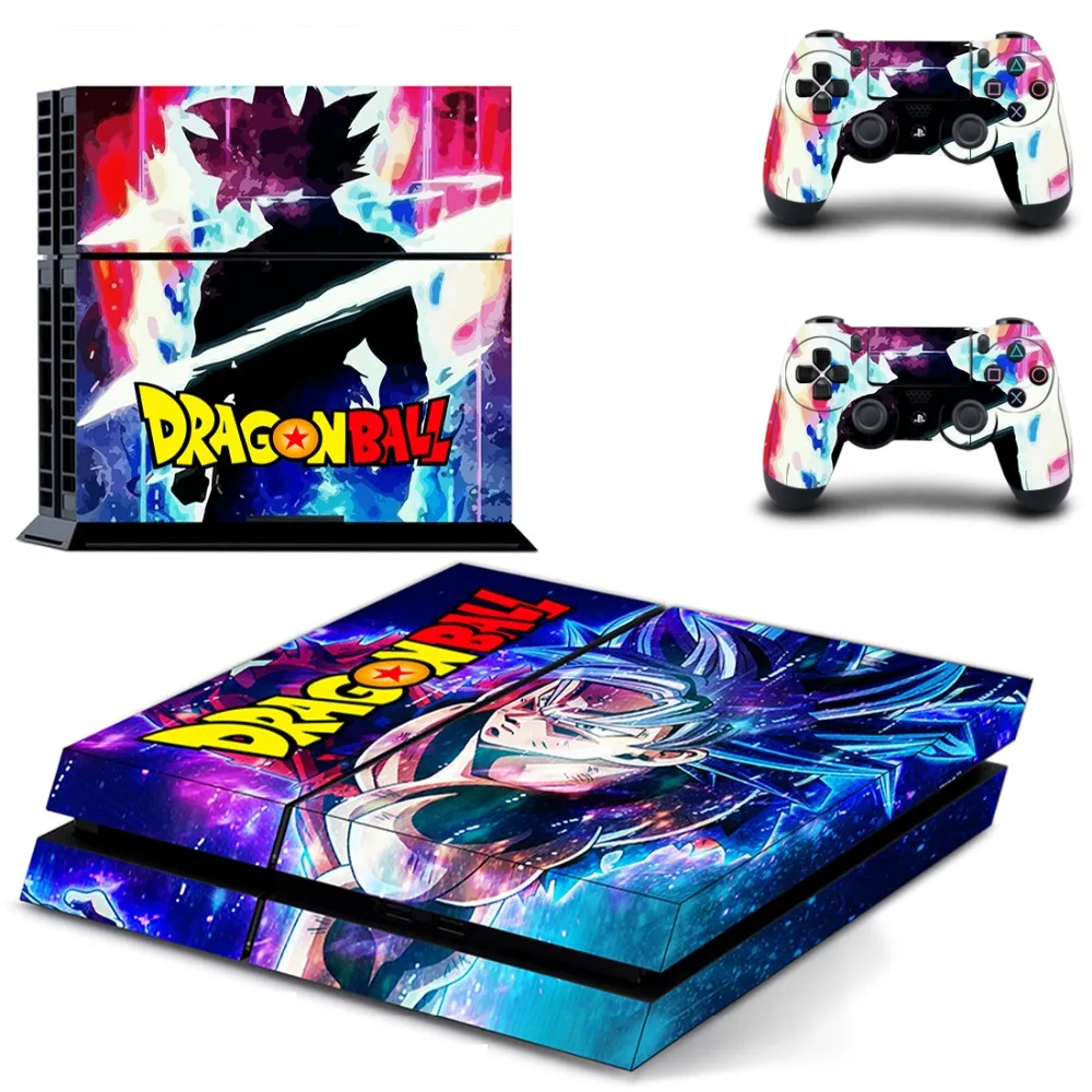 Dragon Ball Z Супер полное покрытие лицевые панели наклейка для PS4 Наклейка для playstation 4 консоль и контроллеры наклейка для PS4 виниловая наклейка