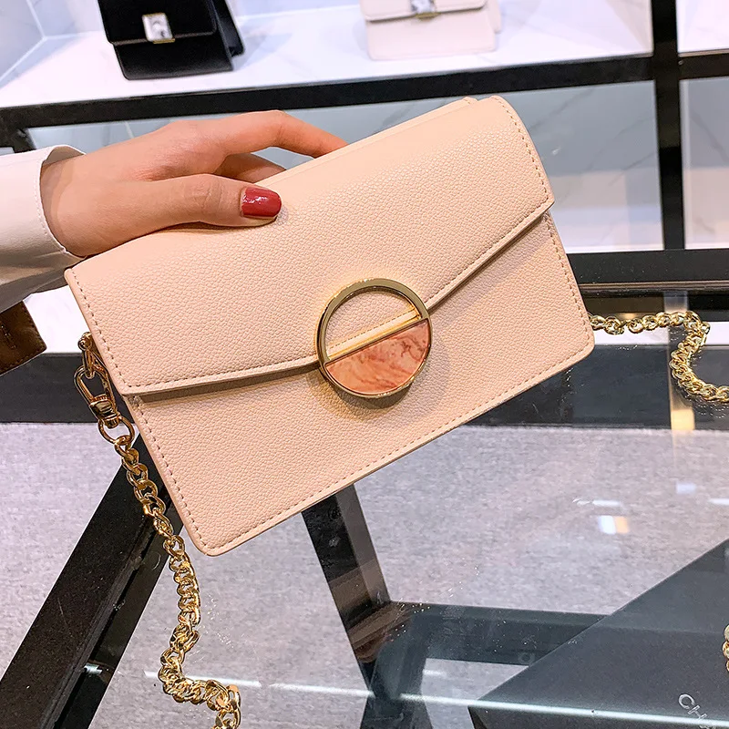 

Bag WOMEN'S Bag New Style 2019 Fashion Spring And Summer Korean-style Pu Shoulder Small Lether Bag Fashion Simple Versatile INS