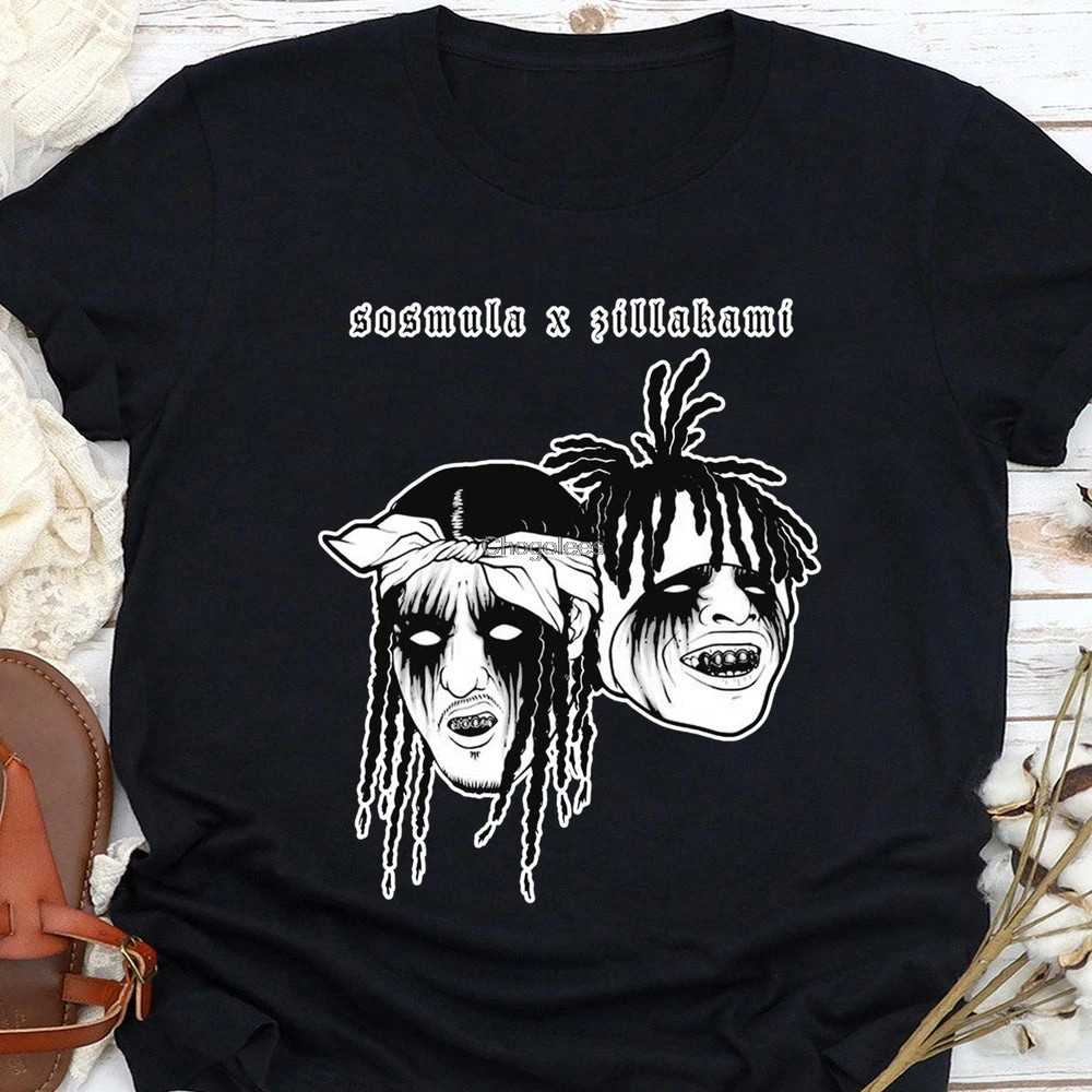 Футболка sosmela x Zillakami Хикари Ultra футболка с логотипом города морга рубашка в стиле