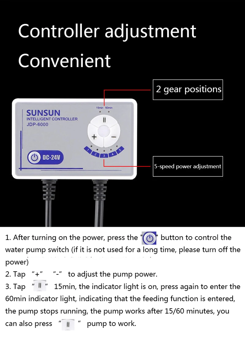 Wifi 110 V-240 V SUNSUN переменная частота водяной насос JDP большой поток Регулируемый погружной насос Аквариум Водяной насос бесшумный