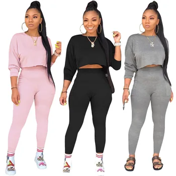 

Autumn Winter Women Two Piece Set Top and Pants Plus Size Tracksuit Sweatsuit Outfit O Neck Long Sleeve Casual Sets