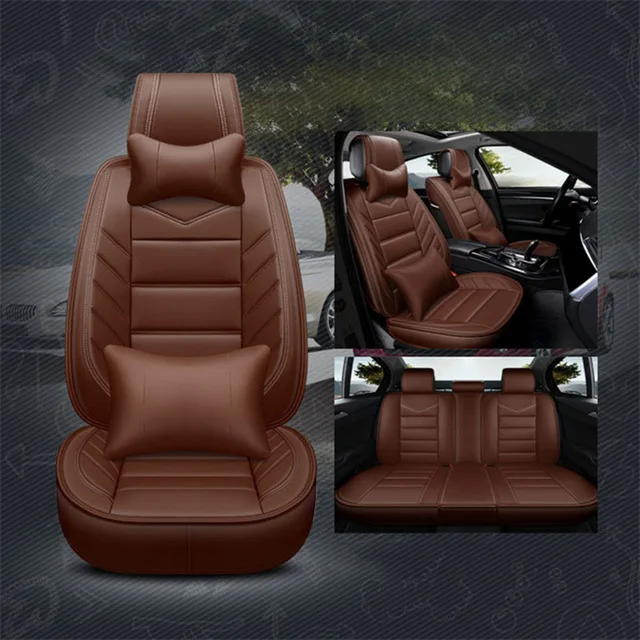 Чехол из искусственной кожи для Geely ck emgrand ec7 emgrand_ec7 sc7 mk cross x7, roewe 360 550 rx5 - Название цвета: Deluxe Brown