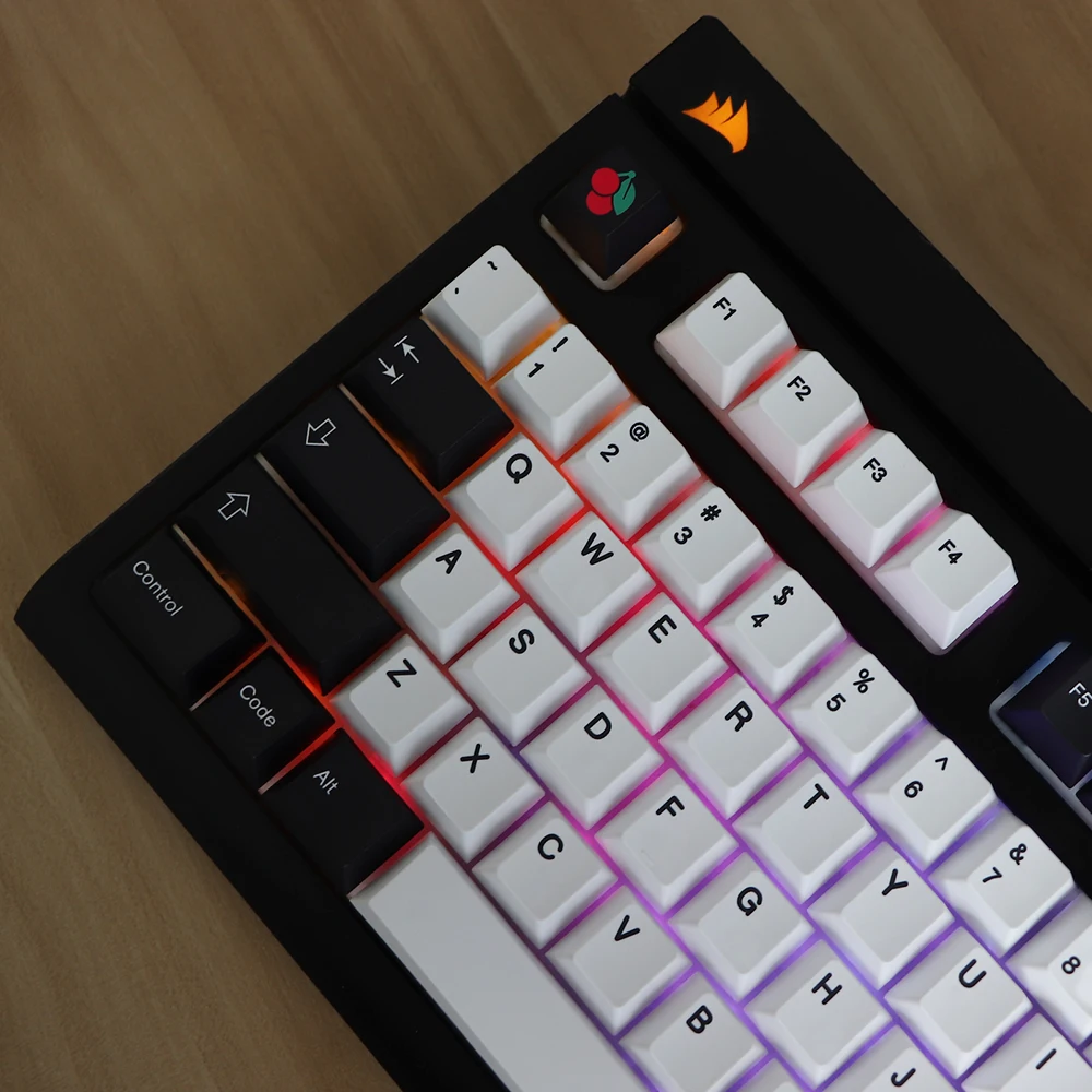 メカニカルキーボード用キーキャップ,GMK-KEY,白黒,pbt,キーボード用