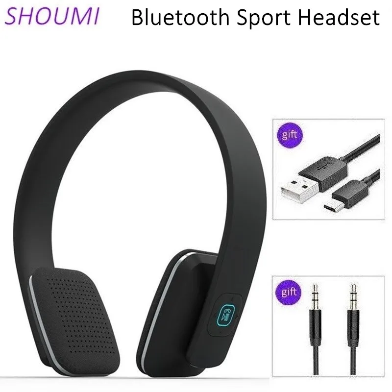 Shoumi Bluetooth-гарнитура Спортивные Беспроводные наушники Hifi шлем Стереонаушники
