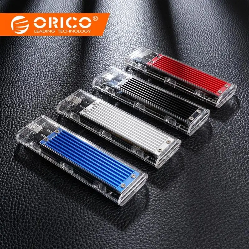 ORICO прозрачный NVME M.2 SSD чехол высокоскоростной 10 Гбит/с Maxim USB3.1 внешний твердотельный жесткий диск коробка портативный корпус Чехол