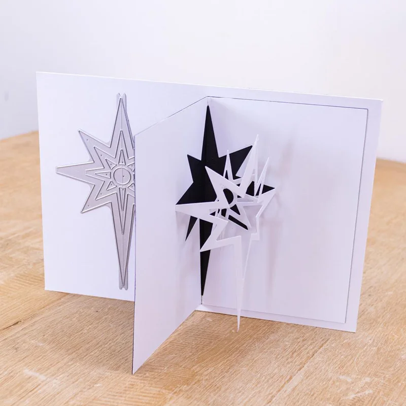 Christmas Pop Out Metal Cutting Dies Stacked Gifts Christmas Tree Snowflake Reindeer Diecut for DIY Scrapbooking Card Craft 2021