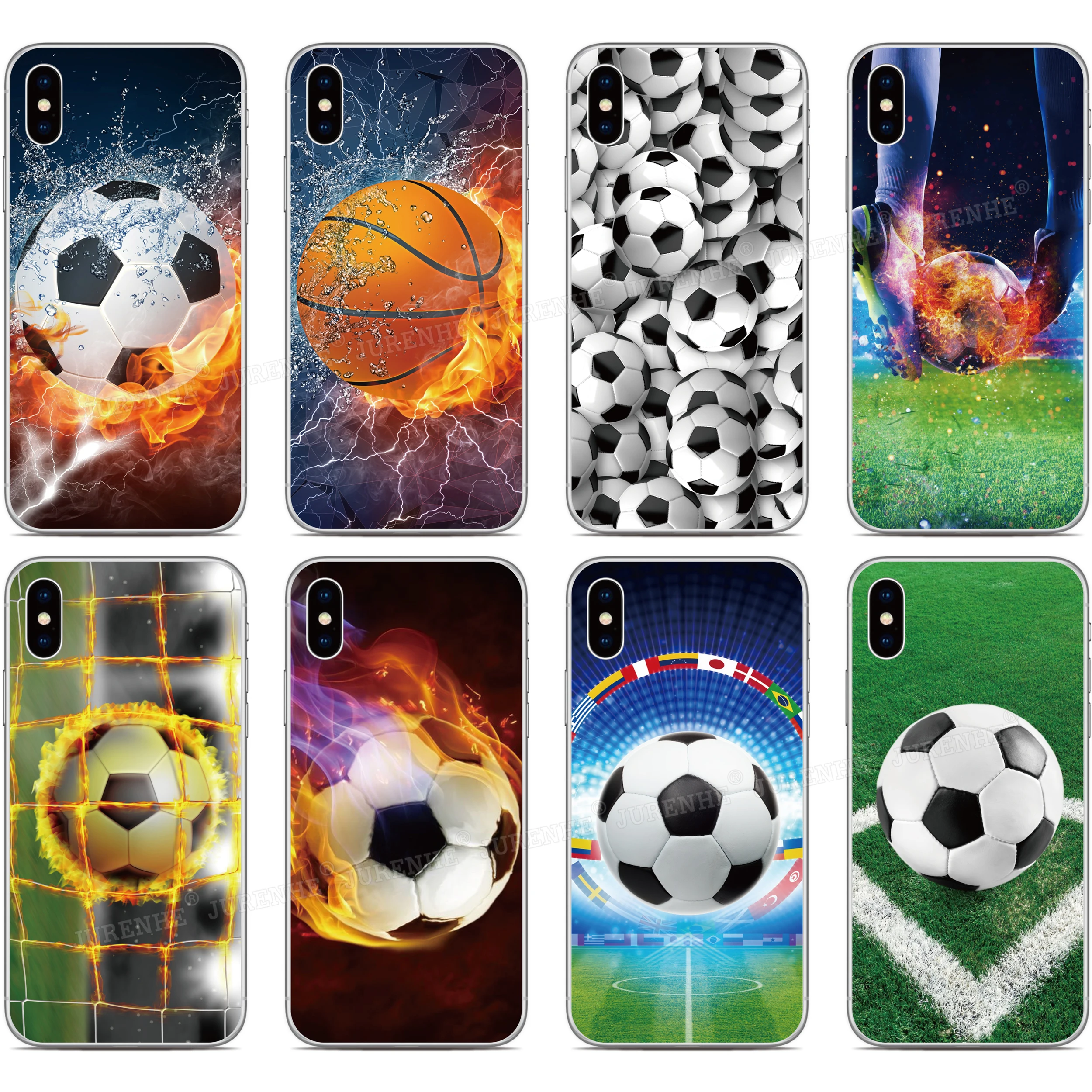 Soccer-Themed TPU Soft Phone Case