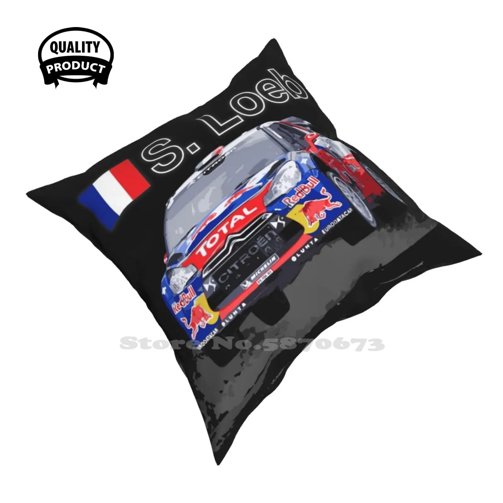 Wrc Auto Citroen S. Loeb Jump Home Car Divano Cuscino Federa Sti Wrx Wrx Sti Sportscar Toyota Evo Rally Impreza Supercar