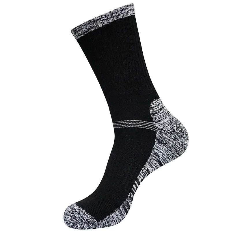Мужские и женские зимние теплые термальные Лыжные носки, толстые хлопковые уличные спортивные носки для сноуборда, альпинизма, носки для коньков - Цвет: B