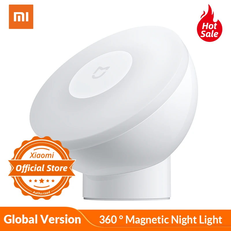 Инфракрасный ночник Xiaomi Mijia с датчиком поворота на 360 ° 2 режима яркости 2800K