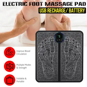 

Electric Foot Massager Pad Feet Muscle Stimulator Blood Circulation Foot Care Relieve Ache Pain Health Care USB Recharge/Battery