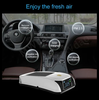 

Car Air Purifier Vehicle Air Ionizer Cleaner Fresh Negative Ion Ozonizer Odor Eliminator For Car purificador de ar 