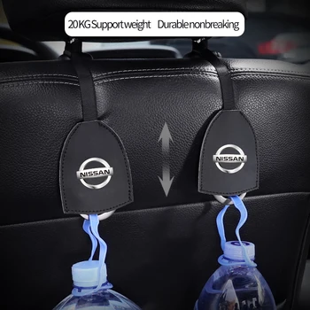 

Car Rear Seat Hook Chair Back Storage Hook for Nissan Juke Note Leaf Qashqai Altima Tiida Navara Sylphy Skyline Accessories