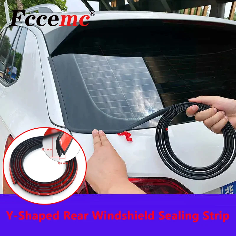 Ytype Car Rear Window Gap Sealing Strip Stickers Hatchback Suv Window