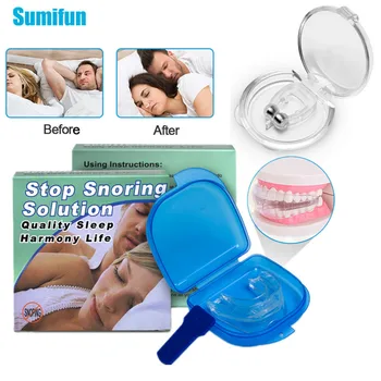 

2pcs Silicone Magnetic Anti Snoring Devices Stop Grinding Nose Clip Teeth &Snoring Snore Stopper Sleep Tray Dilatador Breath Aid