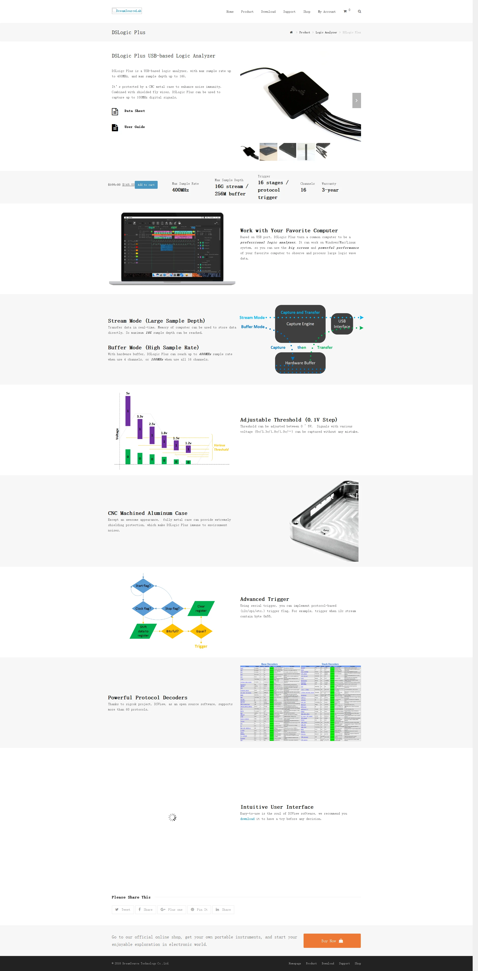 Логический анализатор на базе USB DSLogic Plus