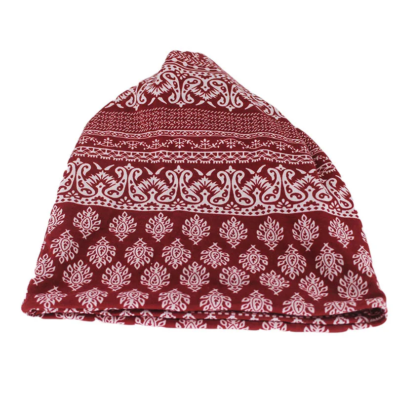 Neue Stil Mode Doppel Verwendet Frauen Herbst Warme Mützen Skullies Casual Bunte Floral Outdoor Hüte Schal Kappe Mädchen Weiche Gorras – Detail 21