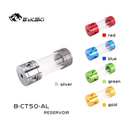 Bykski – réservoir cylindrique de refroidissement d'eau, B CT50 AL pièces, rouge, bleu, or, 150mm, 200mm, 260mm 
