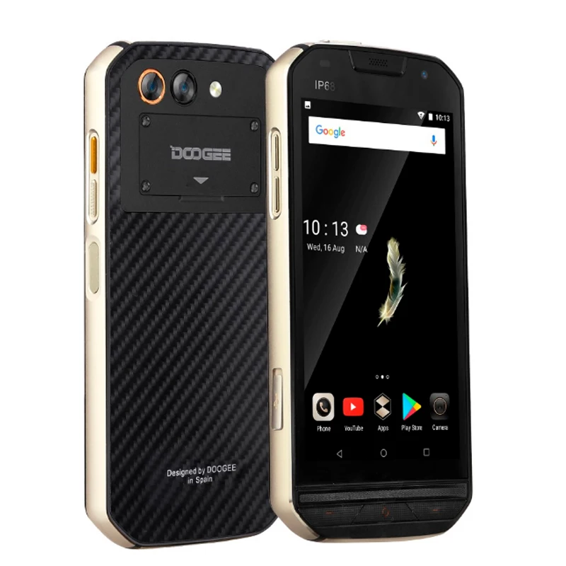 DOOGEE S30, 4G LTE, мобильный телефон, 5,0 дюймов, четыре ядра, 2 Гб ОЗУ, 16 Гб ПЗУ, Android 7,0, 5580 мА/ч, двойная камера, IP68, водонепроницаемая, отпечаток пальца