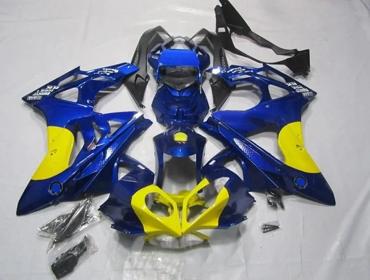 

4 Gifts New ABS Injection Mold Motorcycle Full Fairings kit Fit For S1000RR 2009-2014 09-14 bodywork Set Custom Blue Yellow