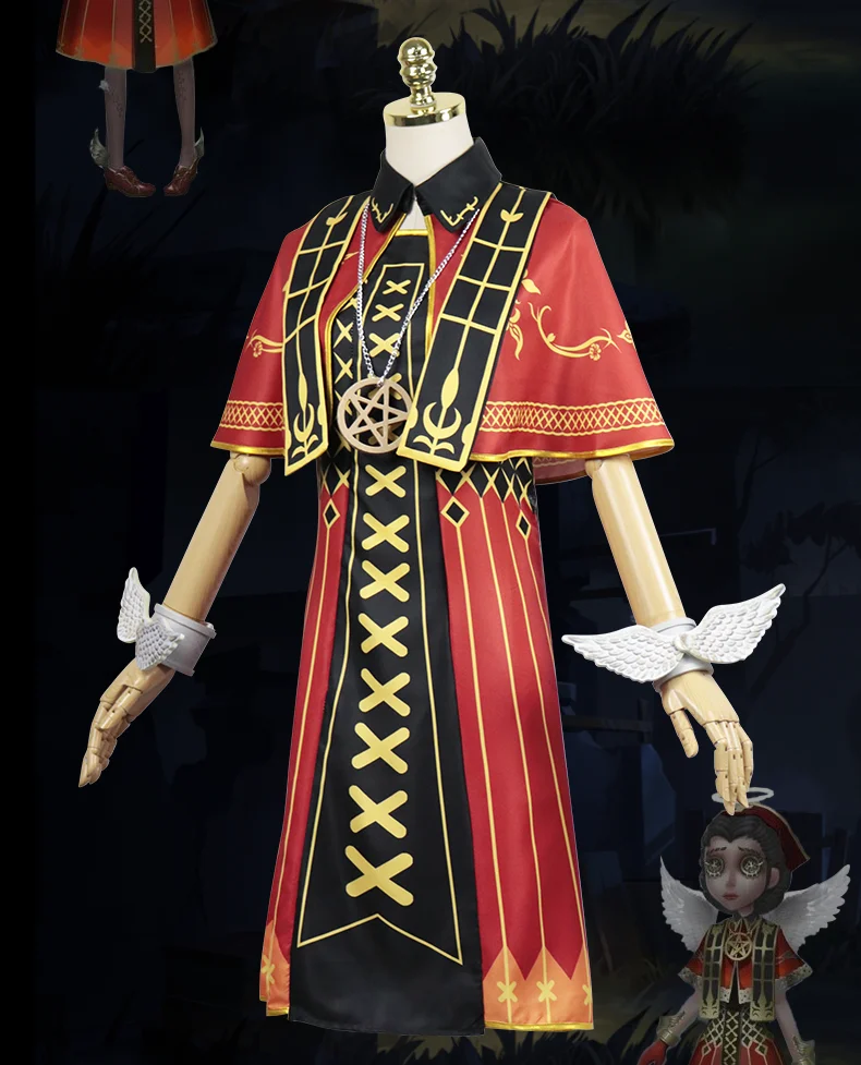 Game Identity V Cosplay Costume Doctor Emily Dyer Holy Angel Cosplay Costume Halloween Carnival Party Costumes size S-XL