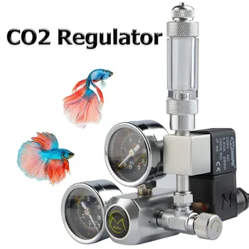 

DIY Aquarium CO2 Regulator Magnetic Solenoid Kit Fish Tank G8-5 Check Valve CO2 Control System Reactor Generator Set Aquarium Ac