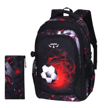 

School Backpack for Boy Large School Bags New Children Printing Waterproof Football Student Backpack boy mochila escolar