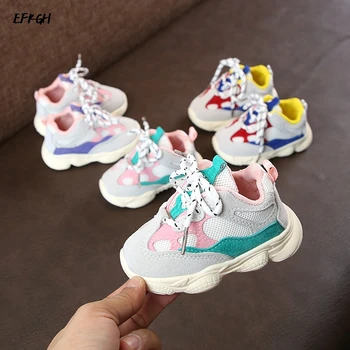 

2019 New Autumn Splice Baby shoes Girl Boy Toddler Shoes First Walker Infant Casual Running Shoes Comfortable Children Sneaker