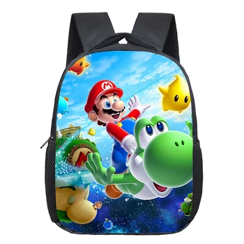 

Kids Kindergarten Backpacks Super Mario Bag Boys Girls Beautiful Rucksack Children School Bags Cartoon Backpack