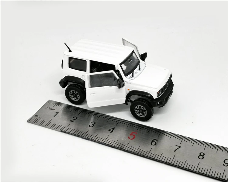 1: 64 BM Creations Suzuki Jimny(JB74) средний серый LHD белый RHD литье под давлением модель автомобиля
