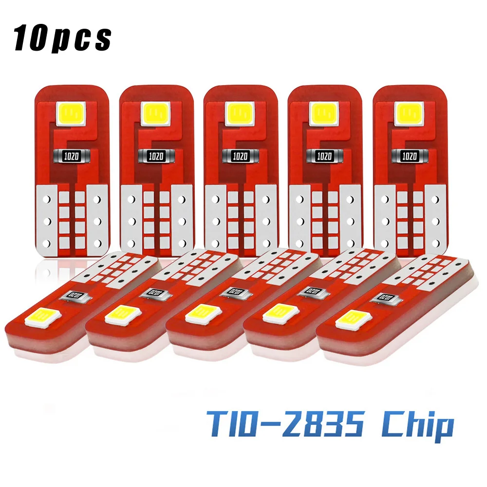 Сменный светодиодный светильник для чтения автомобиля T10 2835 3 Вт E1 2SMD 10 шт.|Фара