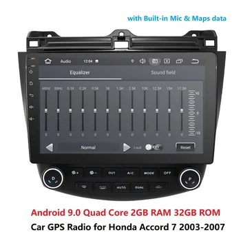 

DSP 10.1 inch Android 9.0 RAM 2GB ROM 32GB 2din car Radio Player GPS Navigation For 2003 2004 2005 2006 2007 Honda Accord 7