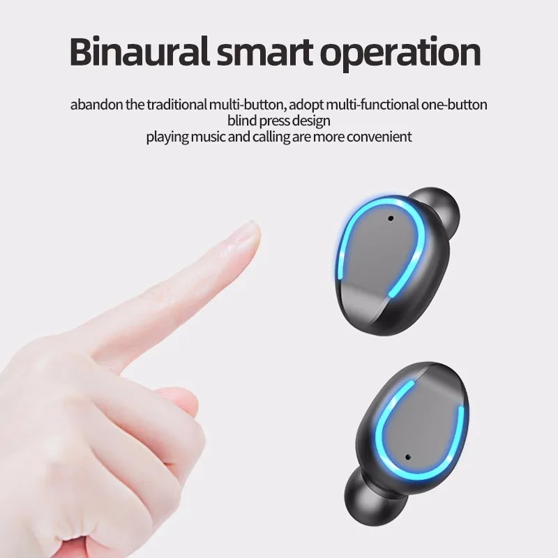 Настоящие беспроводные наушники Bluetooth 5 0 TWS музыкальные для IPhone|Наушники и
