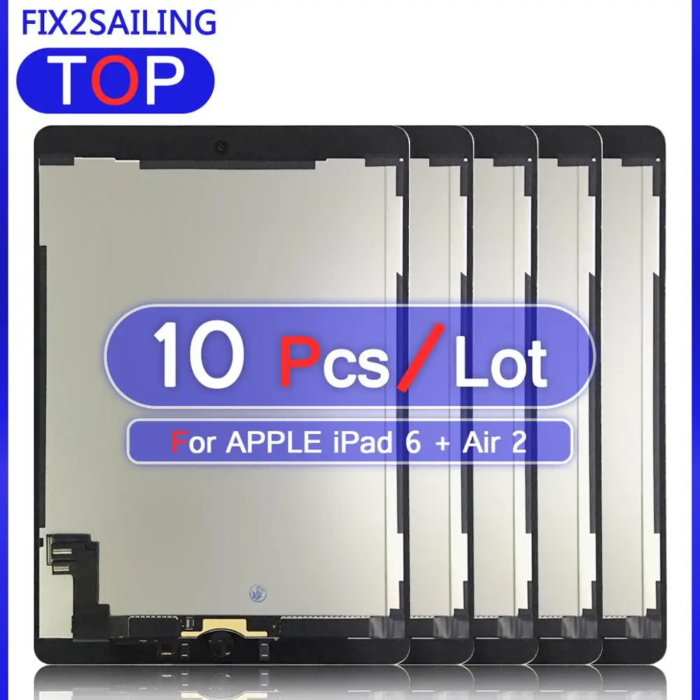 Телефон ЖК дисплей для iPad 6 Air 2 A1566 A1567 Новый с сенсорным экраном Панель в сборе