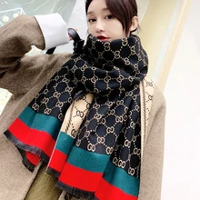 New autumn and winter fashion warm cashmere scarf Women imitation cashmere thickening soft warm long paragraph shawl Daily scarf