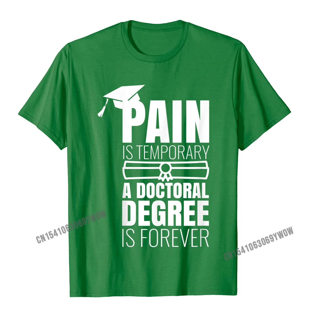 On Sale Mens Tshirts Round Neck Short Sleeve 100% Cotton Fabric Street Tops Shirts Classic Tops & Tees Free Shipping PhD Graduation Gift - Ph.inisheD. PHINISHED - Ph.D. T-Shirt__885 green