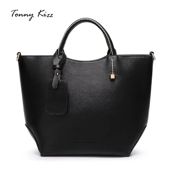 

Tonny Kizz Handbag Women Large Bucket Shoulder Bag Female High Quality Leather Tote Bag Fashion Top-handle Bag High capacity
