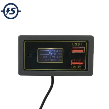 

LCD Digital Battery Capacity Indicator Voltmeter Voltage Tester 24W Voltage Monitor IP6505T for QC2.0/QC3.0/FCP/SCP/MTK