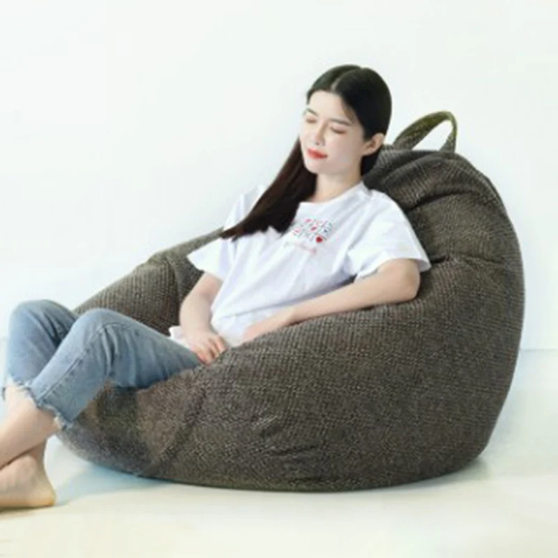 outdoor umbrella Unfilled Lounge Sofa Cover Indoor Cozy Unstuffed Bean Bag Lazy Sofa Chair Cover Seat Room Decor Pouf Couch Tatami Ottoman Covers picnic table