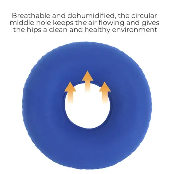 

36x13CM Round Inflatable Cushion Seat Pad Massage Cushion Mat Hemorrhoid Pillow With Pump for Office Workers Students