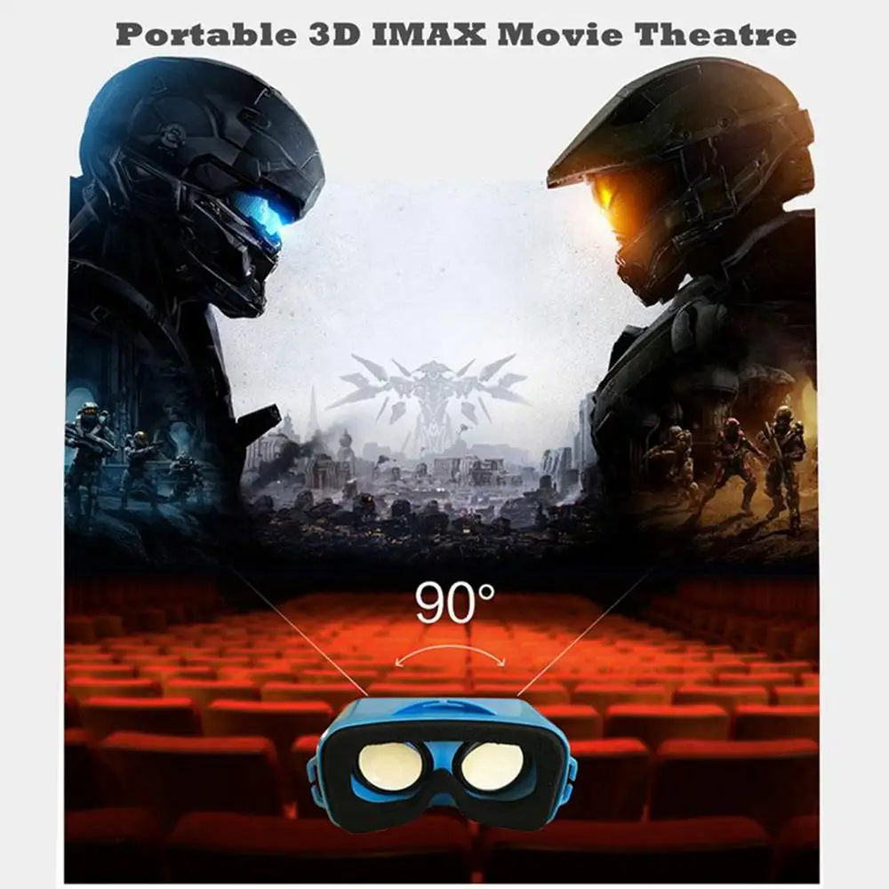 MXVR Mini 3D VR Glasses Virtual Reality Headphones Headset Watch Movie Game Google kids For iPhone Android Lenovo LG 3D Lense
