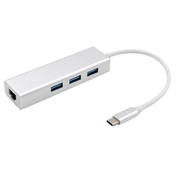 

Type-C to RJ45 Converter Ethernet Adapter 1000 Mbps USB Hub Gigabit Ethernet Network Adapter