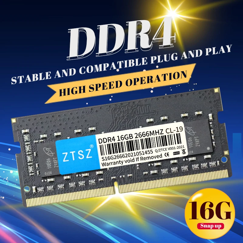 ZTSZ оперативная Память DDR4 4 ГБ 8 16 2133 МГц 2400 2666 мгц модуль памяти RAM высокая