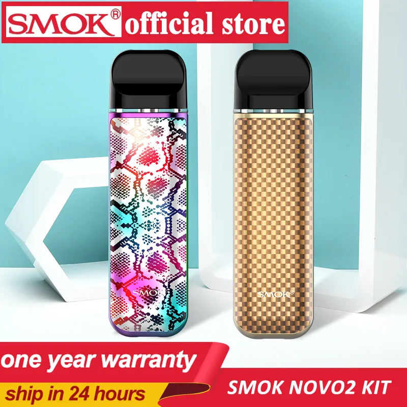 Новый SMOK Novo 2 Pod стартовый набор vape ручка сетчатый pod с 800 мАч встроенной батареей
