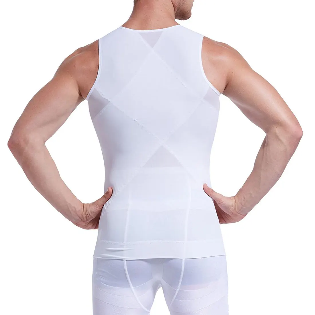 Men Shaper Corset For Man Slimming Waist Trimmer Zipper Body Shaper Control Belly Tops Abdominal Vest