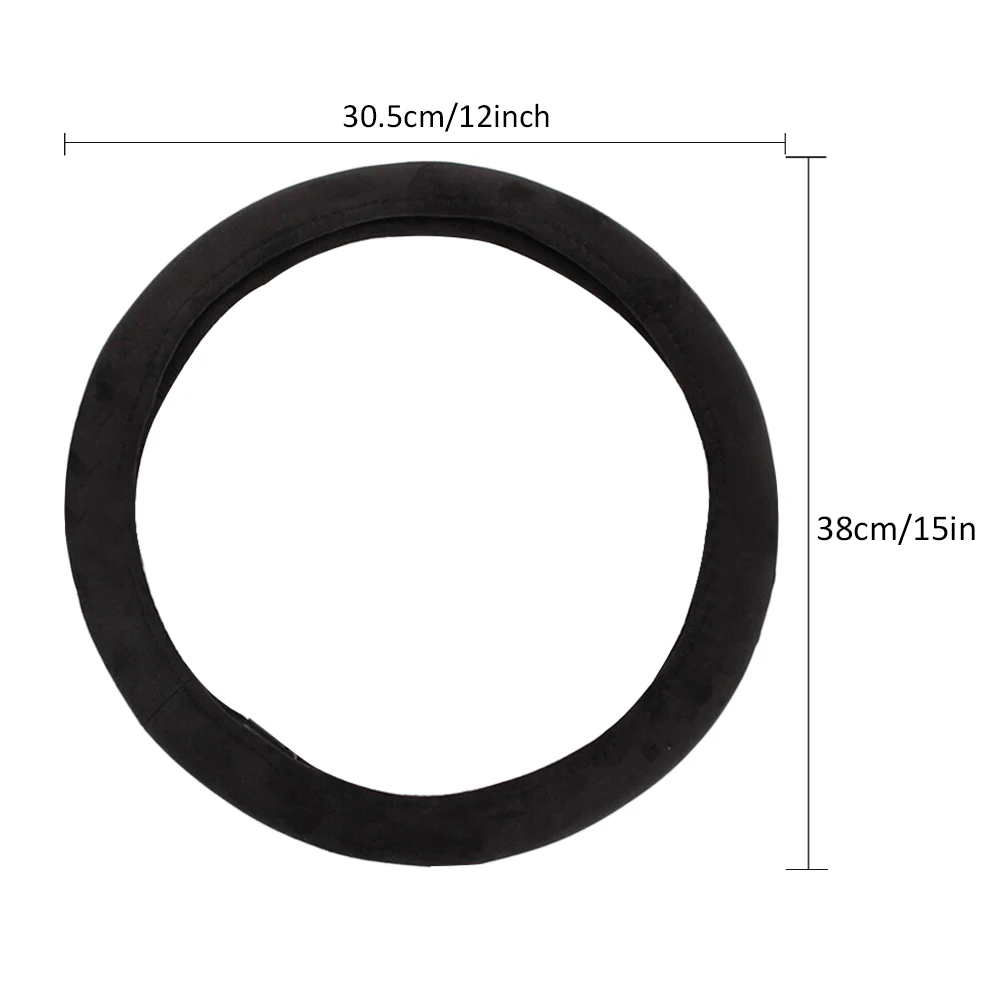 12 В автомобильный чехол на руль, зимний теплый удобный подогрев, чехол на руль, универсальный 38 см, чехлы на руль, нагреватель