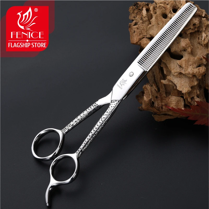 

Fenice Japanese 6.5 inch Dog Thinning Shears in Dog Scissors Pet Grooming Scissors Thinning Rate 30%