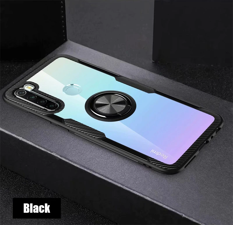 Чехол для телефона s для Xiaomi Redmi Note 8, чехол, защита от столкновений, магнитное кольцо, чехол для Redmi note 8, модный прозрачный защитный чехол