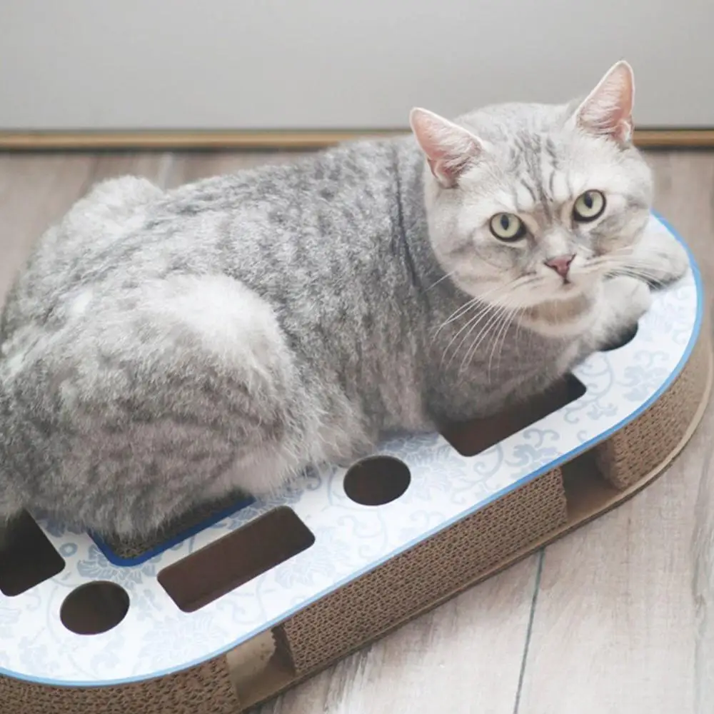 

Corrugated Paper Cat Scratch Board Pet Scratching Pad Kitten Nail Scraper Mat Game Training Toy Cats Scratcher Post