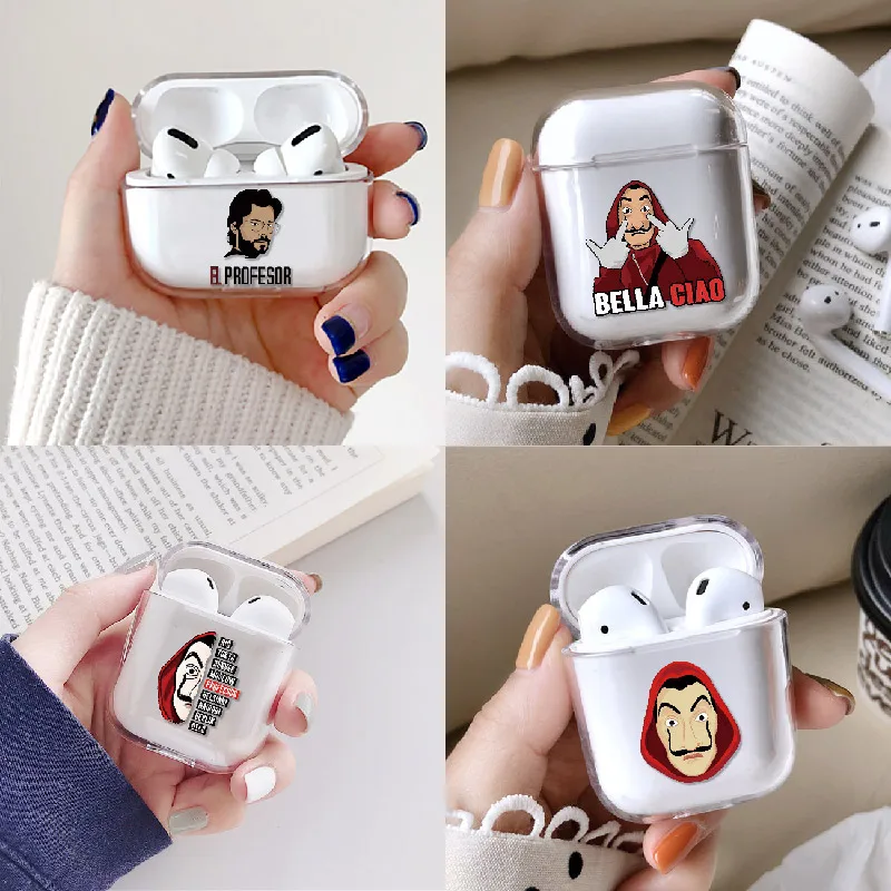 Чехол для наушников La Casa De Papel Bella Hello Apple iPhone зарядная коробка AirPods Pro жесткий